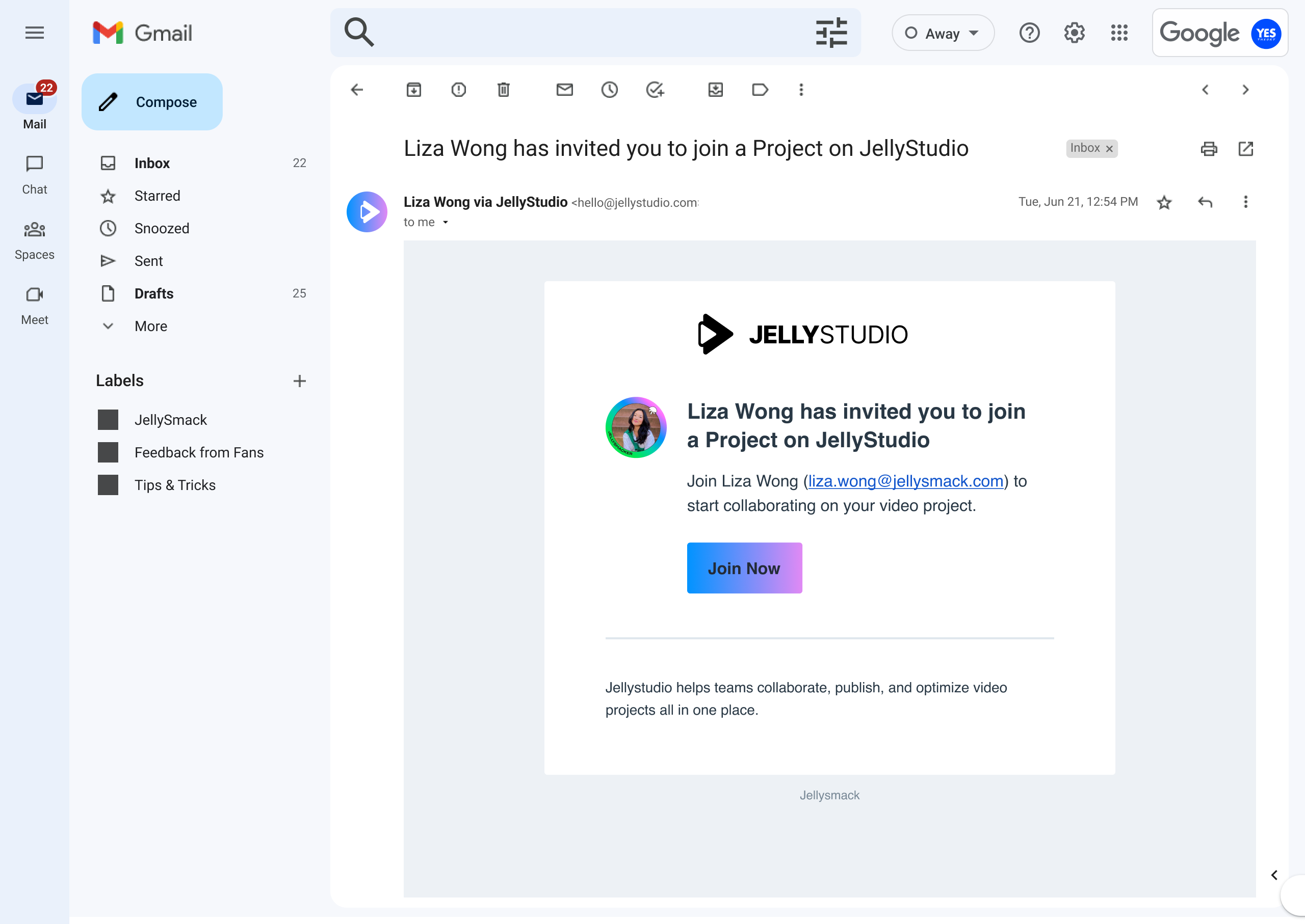 JellyStudio onboarding step 1