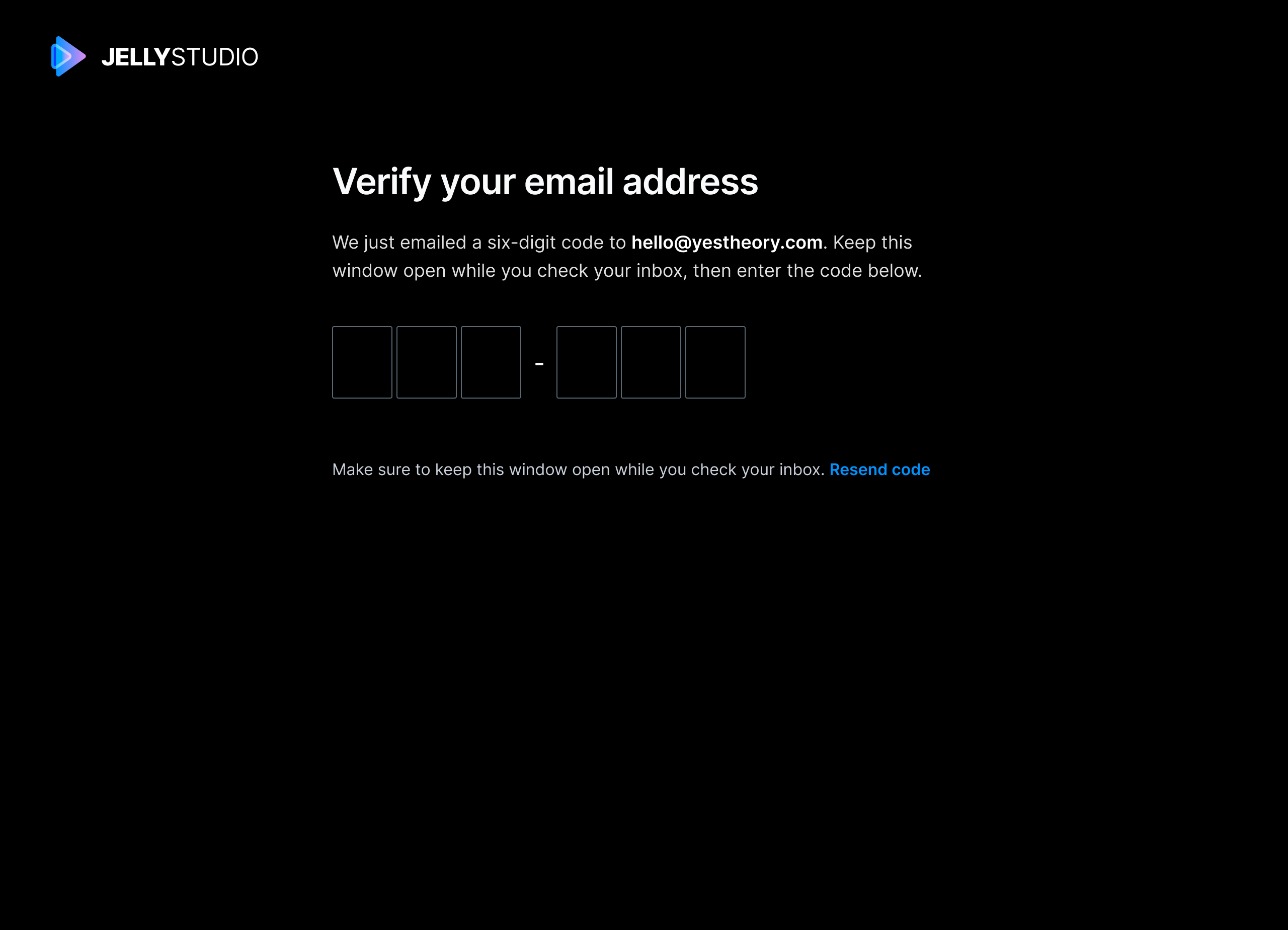JellyStudio onboarding step 3