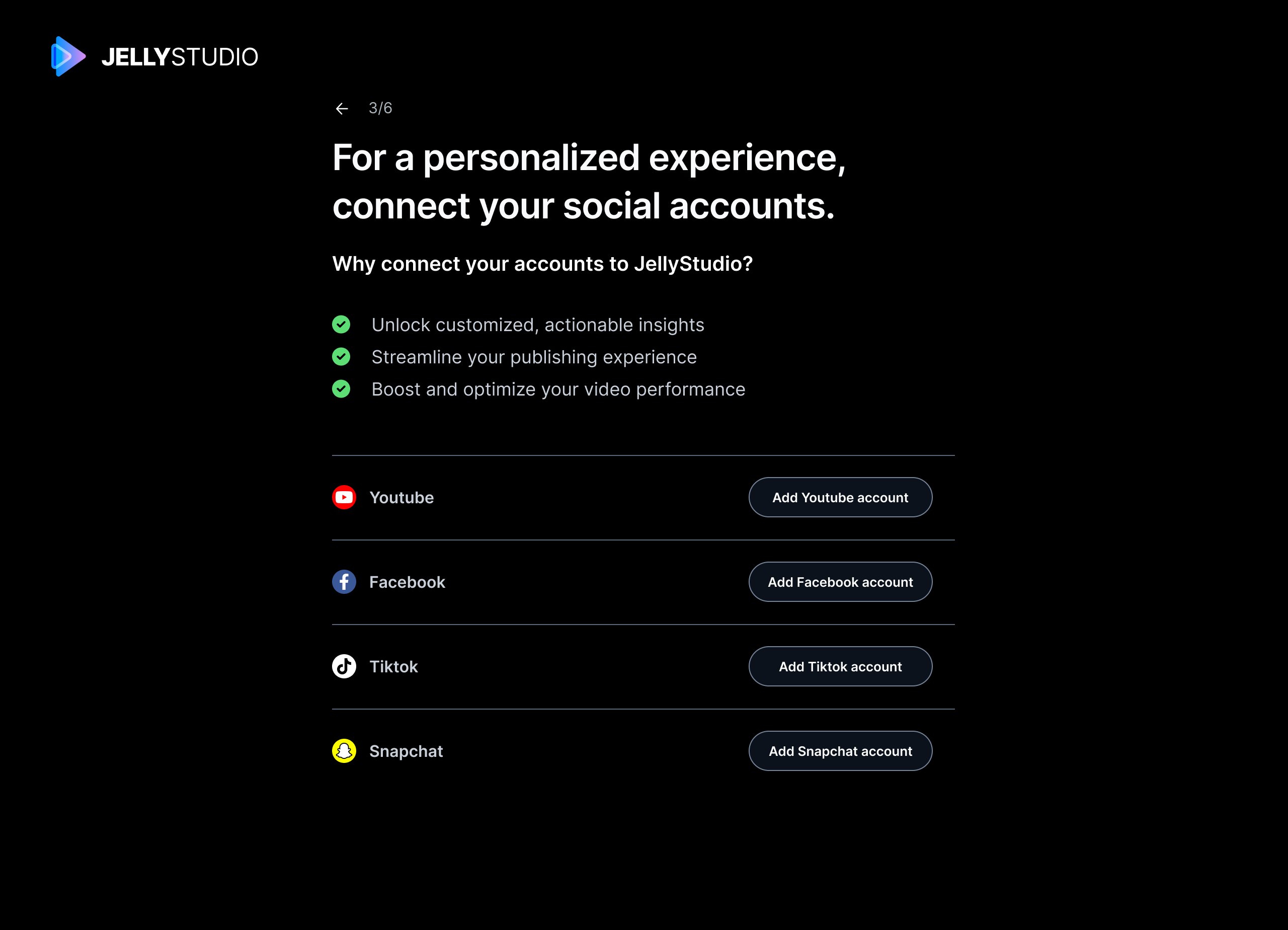 JellyStudio onboarding step 6