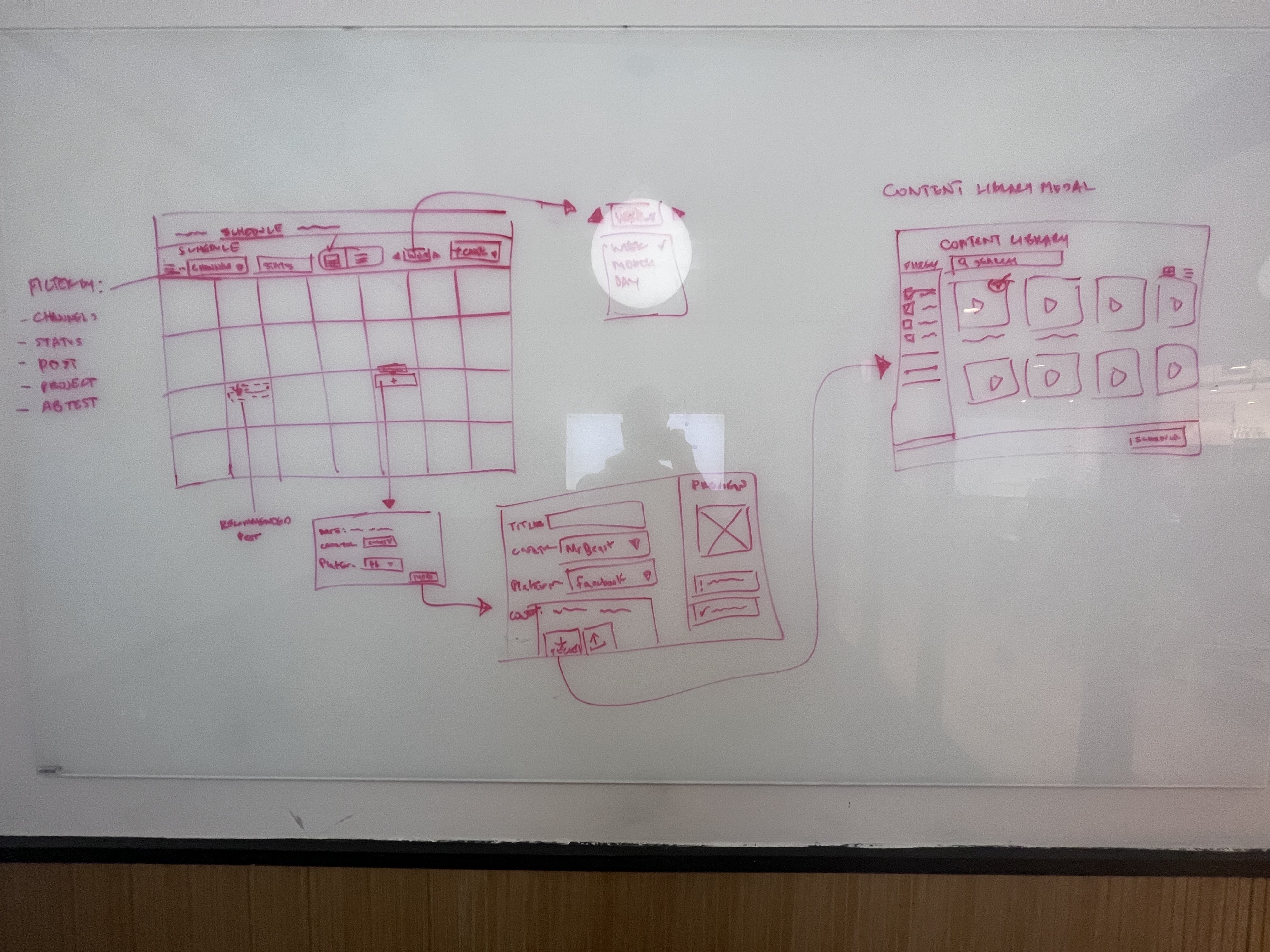 JellyStudio wireframes — structural design